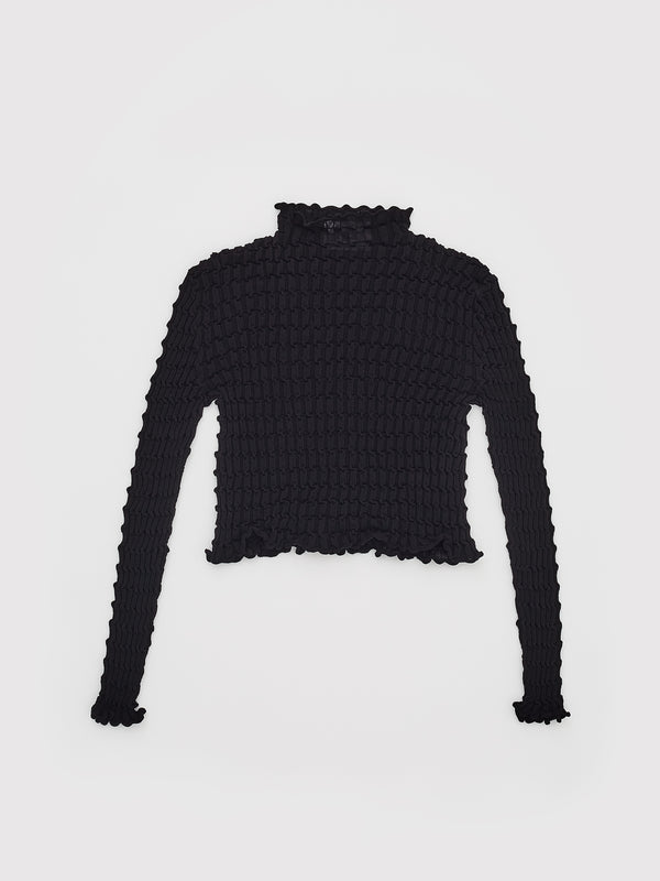 rus Hagu sweater Pleated crop sweater