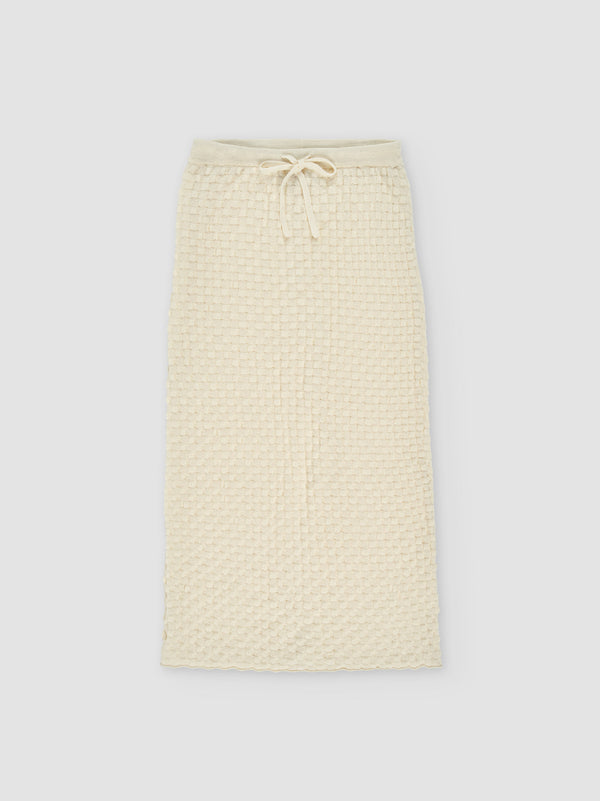 rus Hasu skirt Textured midi skirt