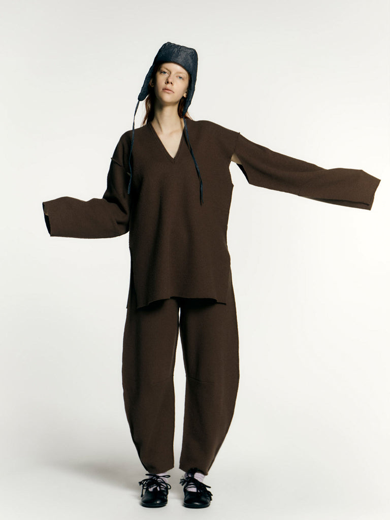 Rus Henshin Sweater V-neck Felted Sweater