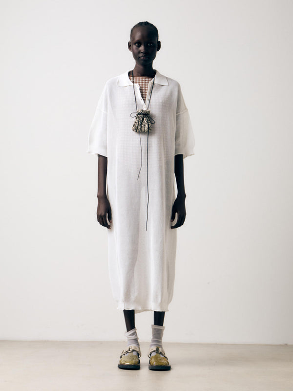 rus Hinoki dress Mesh polo dress