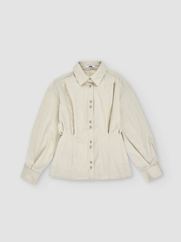 rus Momoka shirt Pleated shirt