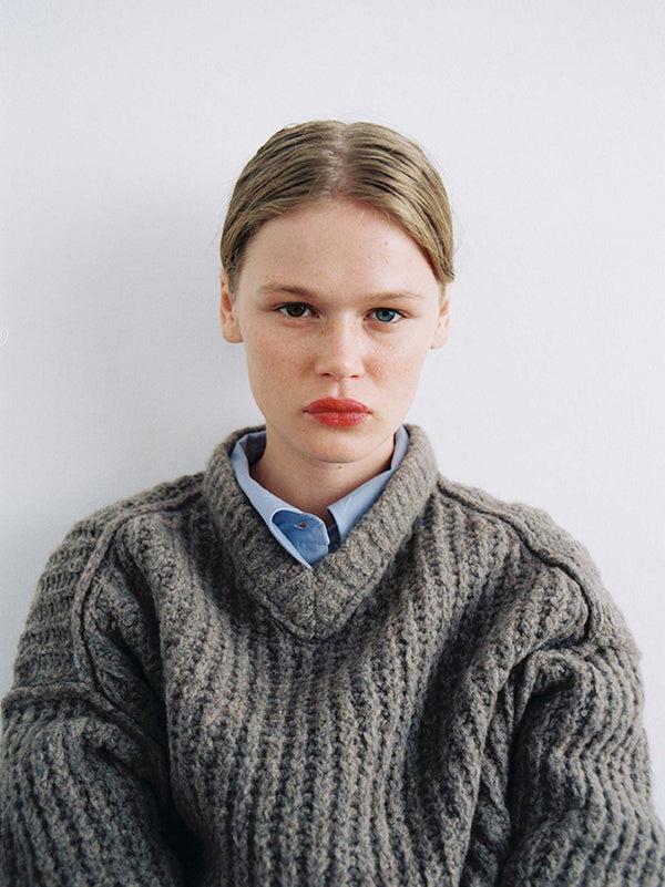 rus Nemoto sweater Felted wool sweater