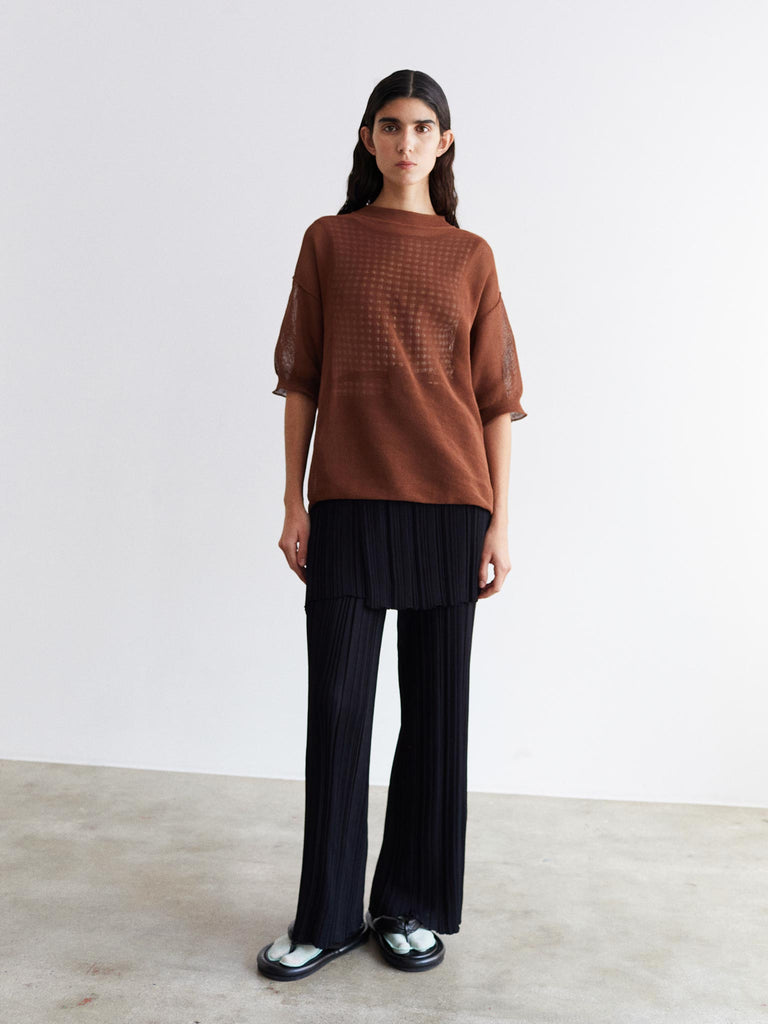 Rus Oto Skirt Ribbed Wrap Skirt