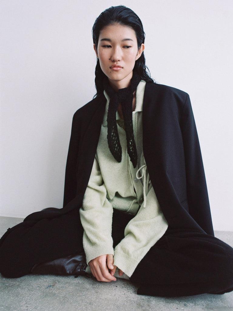 Rus Porta Blazer Collarless Suit Jacket