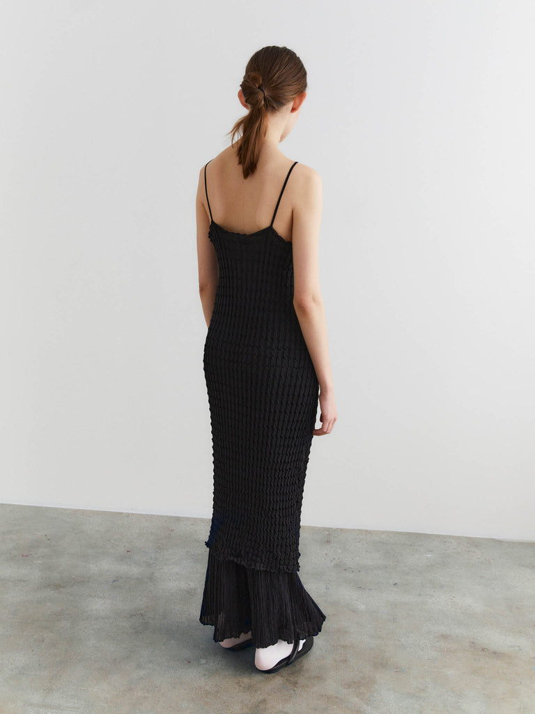 Rus Rina Dress Textured Midi Dress