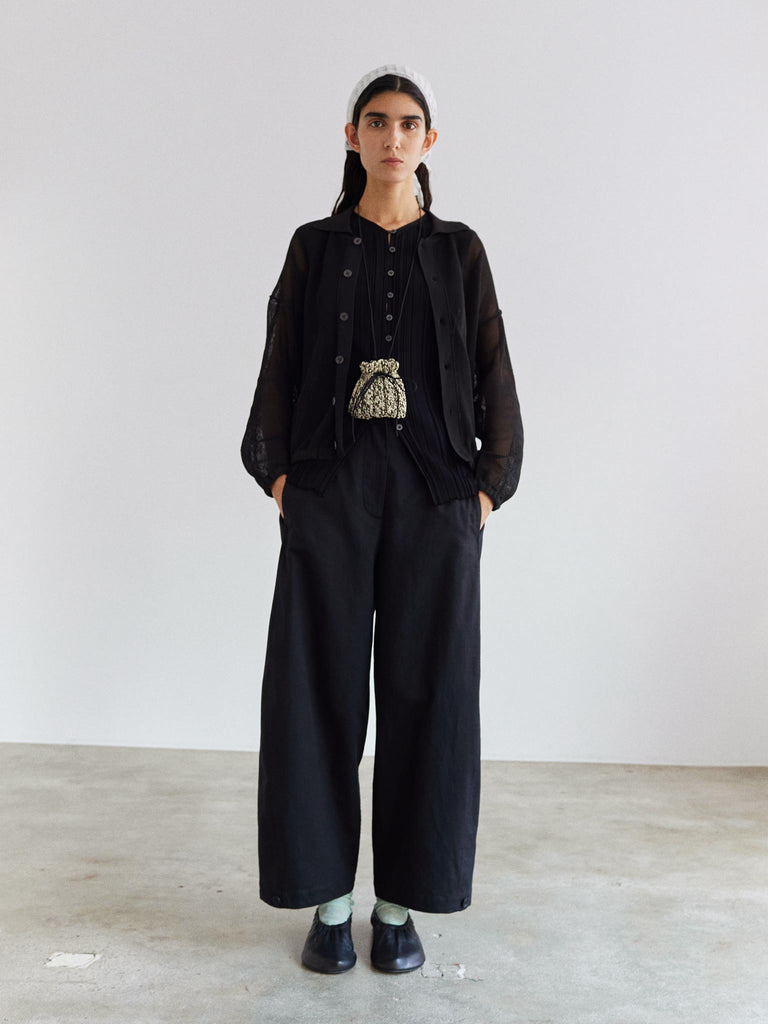 Rus Rogu Cardigan Mesh Buttoned Cardigan