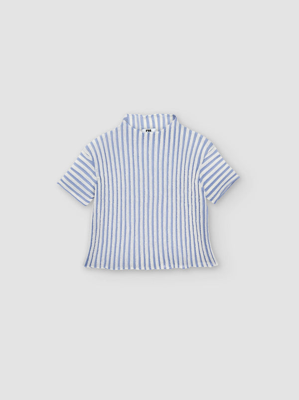 rus Usugiri top Fine-knit pleated top