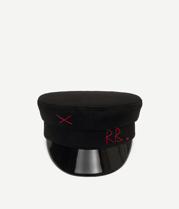 ruslan baginskiy Black Cotton Baker Boy Cap • RB United States