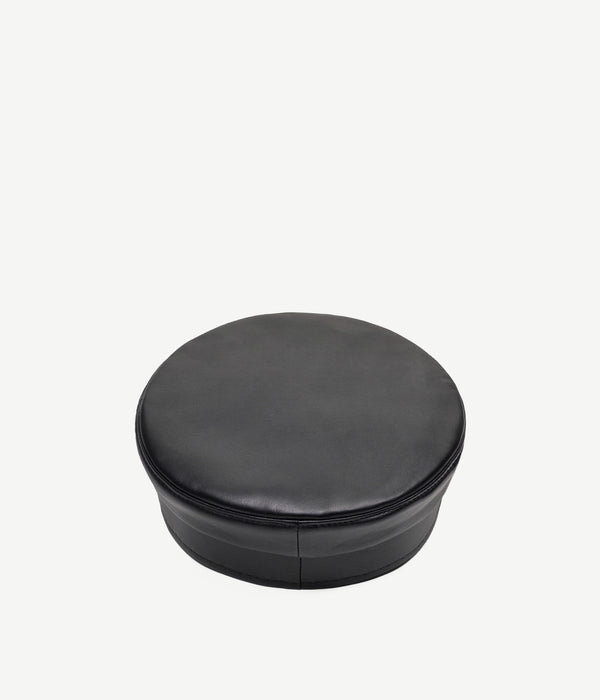 Ruslan Baginskiy Black Leather Baker Boy Cap • RB United States