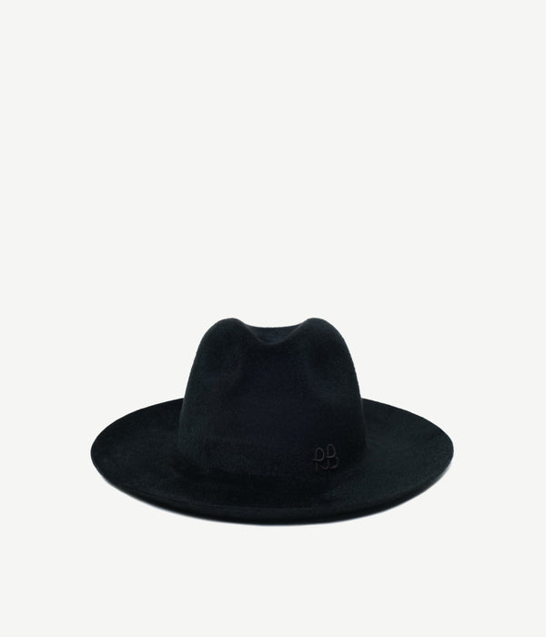 ruslan baginskiy Chain Embellished Felt Fedora Hat Black • RB United States