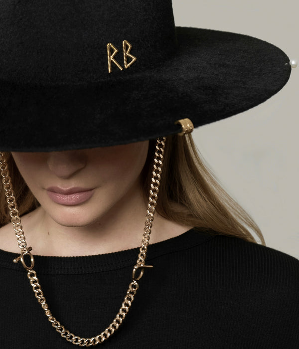 Ruslan Baginskiy Chain Strap Fedora Hat • RB United States