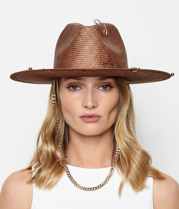 Ruslan Baginskiy Chain Strap Fedora Hat • RB United States