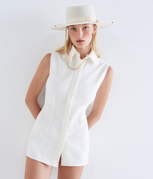 Ruslan Baginskiy Chain Strap Sisal Gambler Hat • RB United States