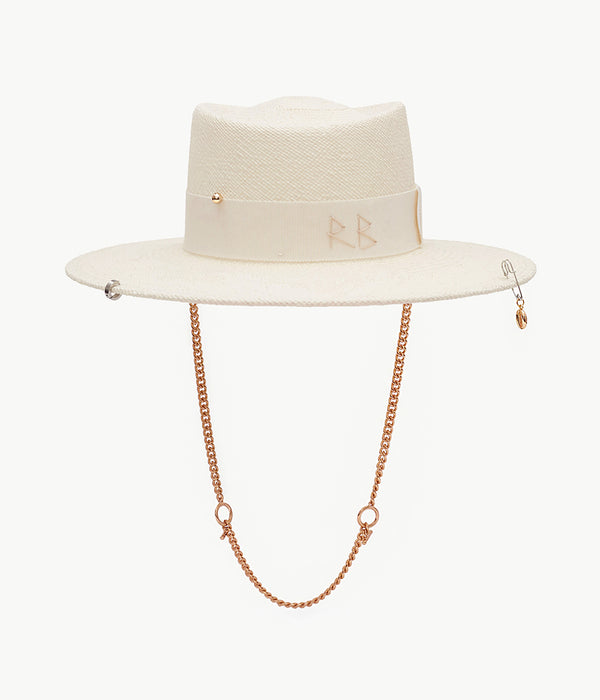 ruslan baginskiy Chain Strap Straw Gambler Hat • RB United States