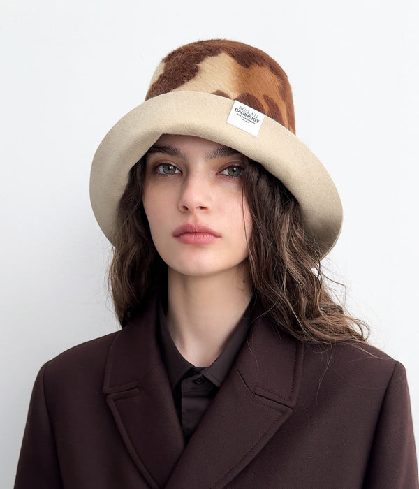 Ruslan Baginskiy Cow Print Bucket Hat • RB United States