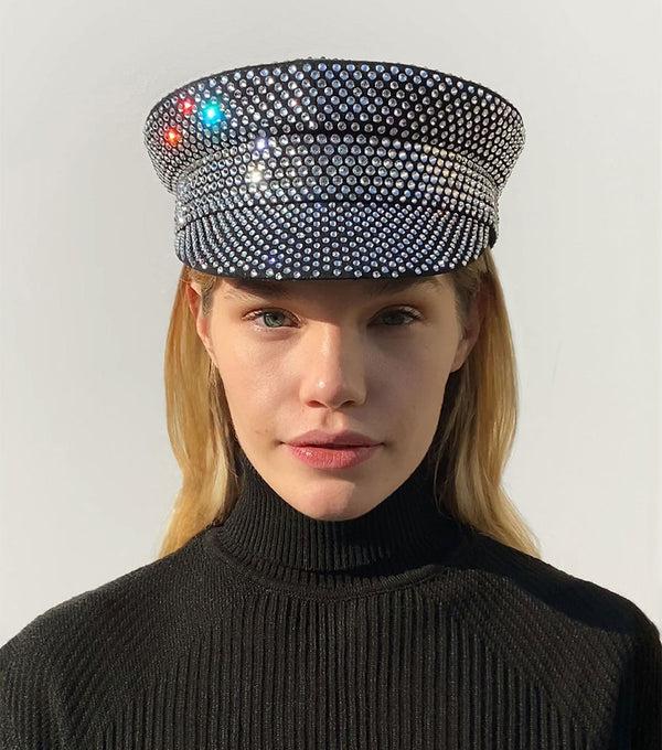 Ruslan Baginskiy Crystal-embellished Baker Boy Cap • RB United States