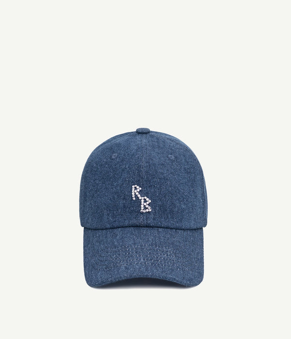 ruslan baginskiy Crystal-embroidered Denim Baseball Cap • RB United States