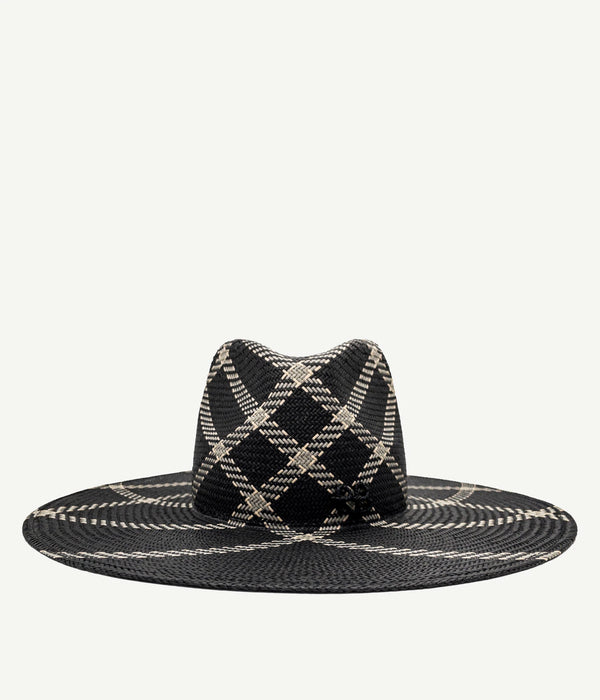 ruslan baginskiy Diagonal-Stripe Straw Fedora Hat • RB United States