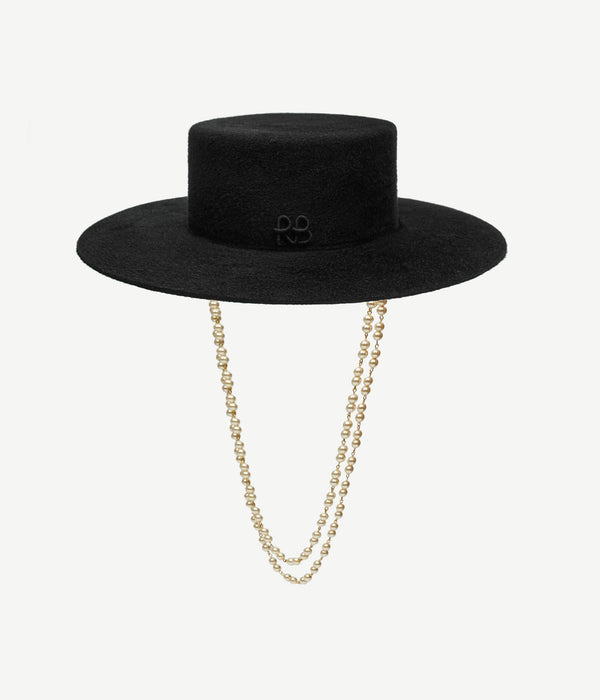 Ruslan Baginskiy Double Chain Strap Canotier Hat • RB United States
