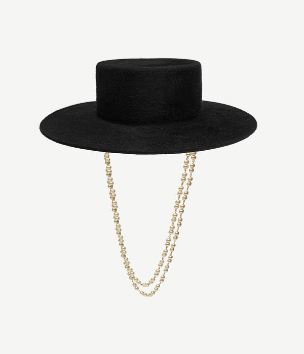 Ruslan Baginskiy Double Chain Strap Canotier Hat • RB United States