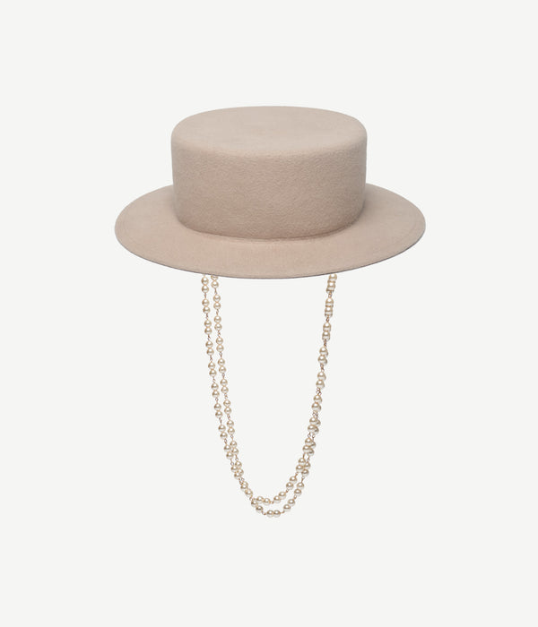 Ruslan Baginskiy Double Chain Strap Canotier Hat • RB United States