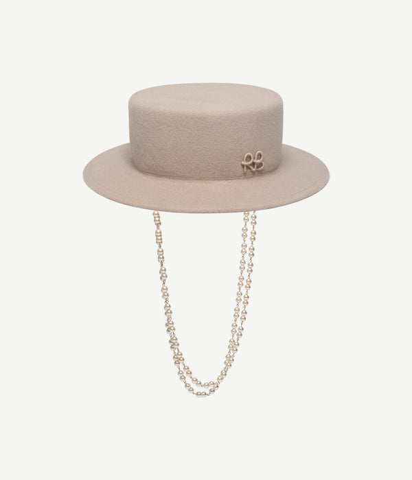 ruslan baginskiy Double Chain Strap Canotier Hat • RB United States