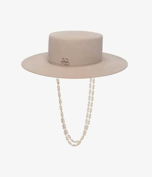 Ruslan Baginskiy Double Chain Strap Canotier Hat • RB United States