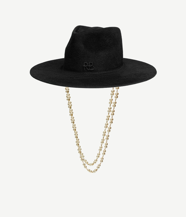 Ruslan Baginskiy Double Chain Strap Fedora Hat • RB United States