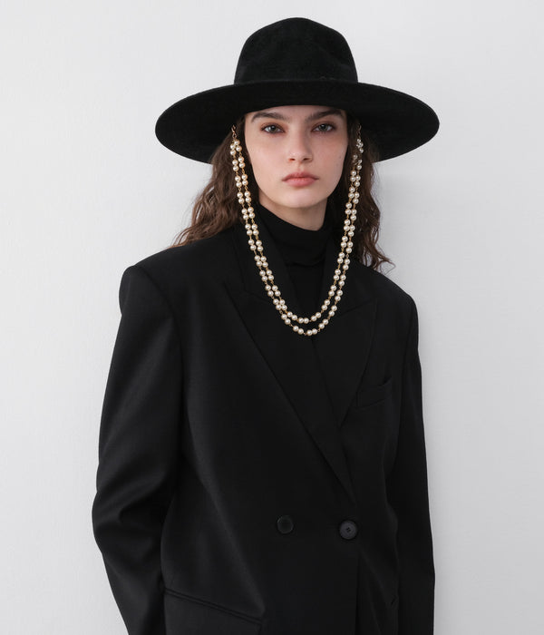 Ruslan Baginskiy Double Chain Strap Fedora Hat • RB United States