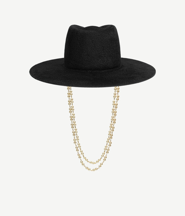 Ruslan Baginskiy Double Chain Strap Fedora Hat • RB United States