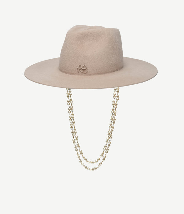 Ruslan Baginskiy Double Chain Strap Fedora Hat • RB United States