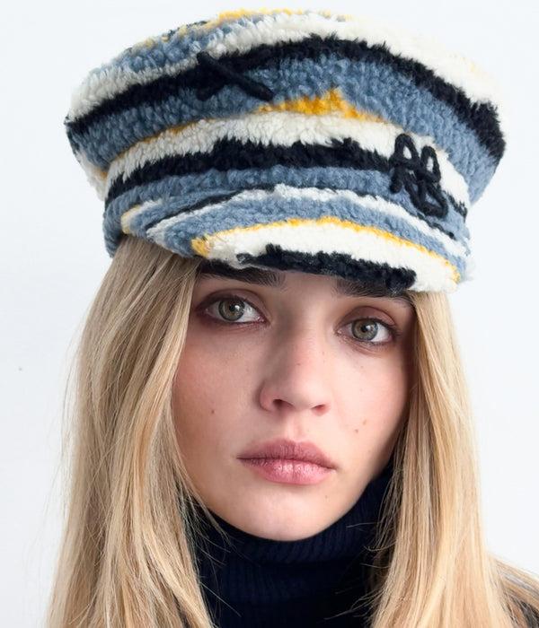 Ruslan Baginskiy Faux Fur Baker Boy Cap • RB United States