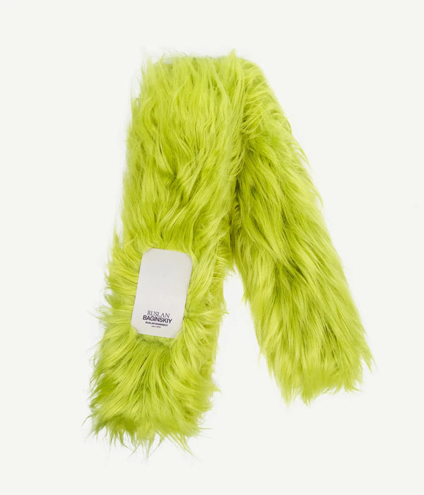 ruslan baginskiy Faux-Fur Logo-Patch Scarf • RB United States