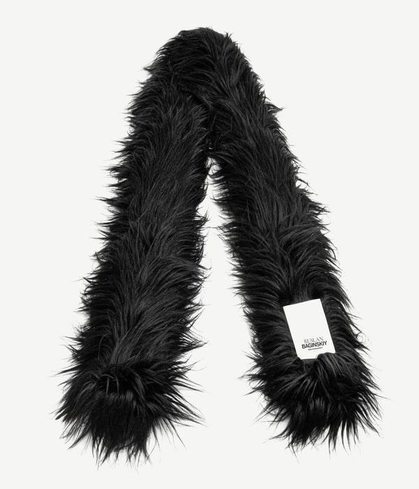 ruslan baginskiy Faux-Fur Logo-Patch Scarf • RB United States