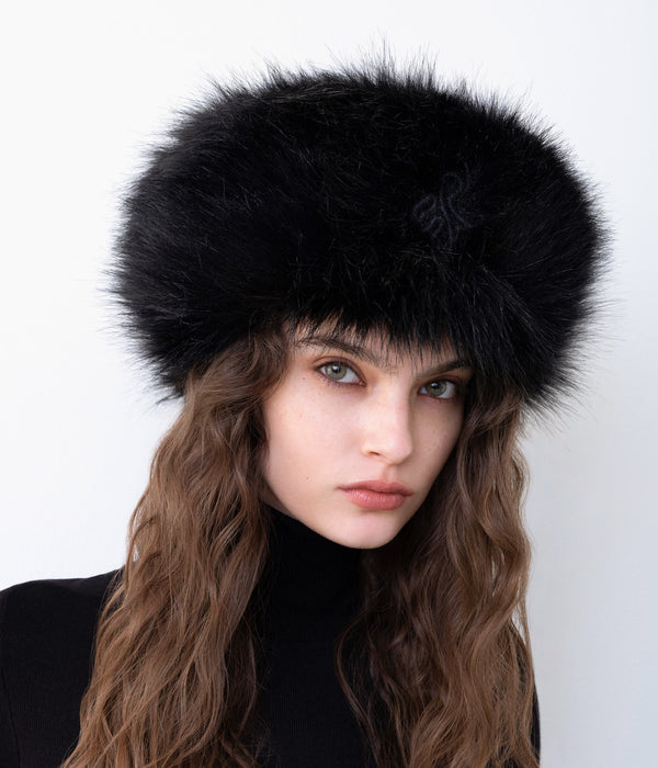 Ruslan Baginskiy Faux-Fur Pillbox Hat • RB United States