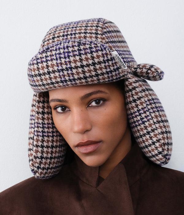 Ruslan Baginskiy Houndstooth Aviator Hat • RB United States
