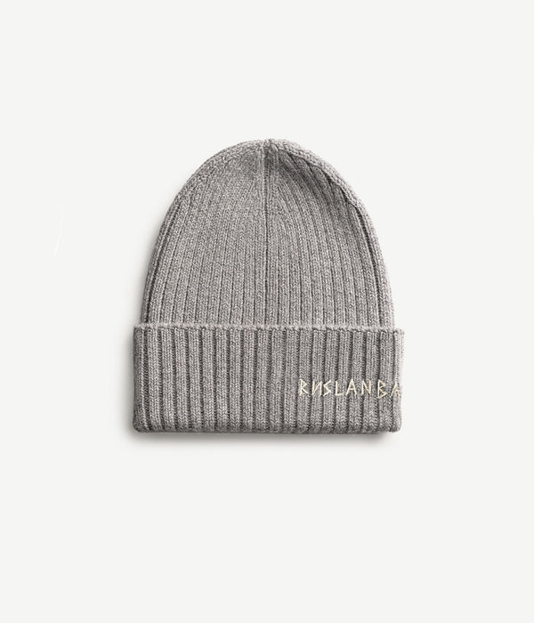 ruslan baginskiy KIDS Monogram-embroidered Wool Beanie • RB United States