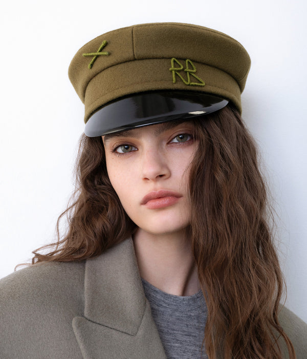 Ruslan Baginskiy Logo-embellished Baker Boy Cap • RB United States