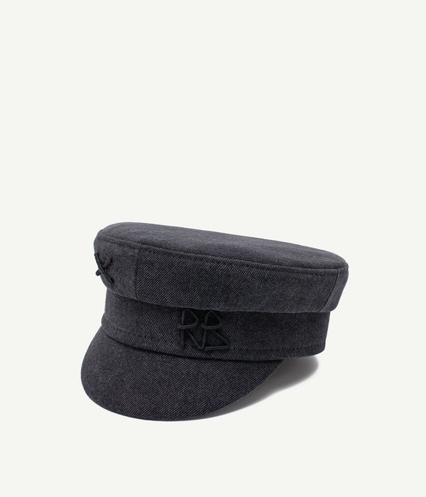 Ruslan Baginskiy Logo-embellished Denim Baker Boy Cap • RB United States