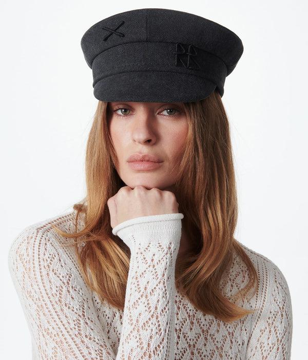 Ruslan Baginskiy Logo-embellished Denim Baker Boy Cap • RB United States