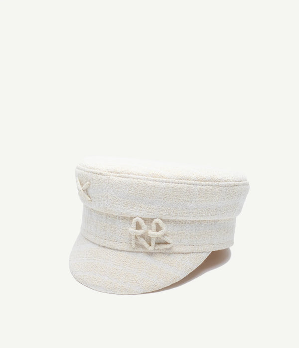 Ruslan Baginskiy Logo-embellished Tweed Baker Boy Cap • RB United States