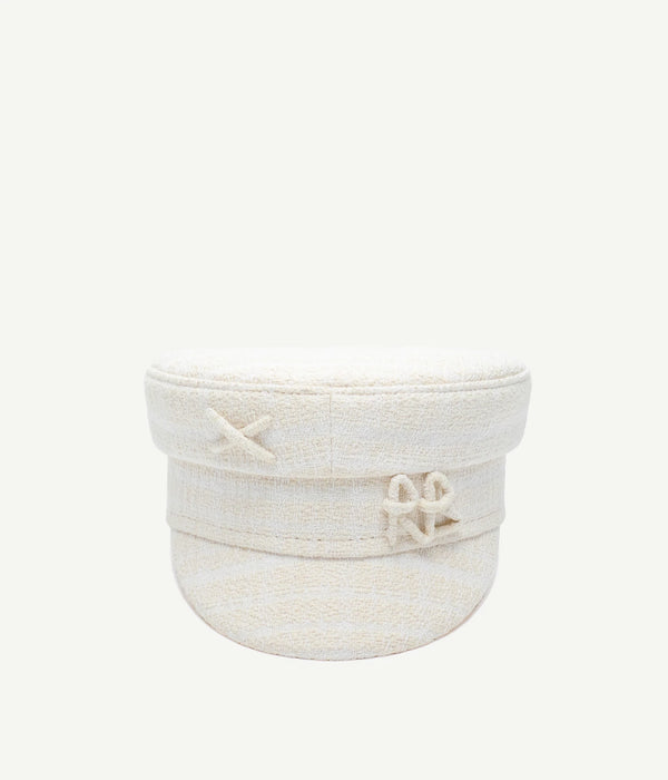 ruslan baginskiy Logo-embellished Tweed Baker Boy Cap • RB United States