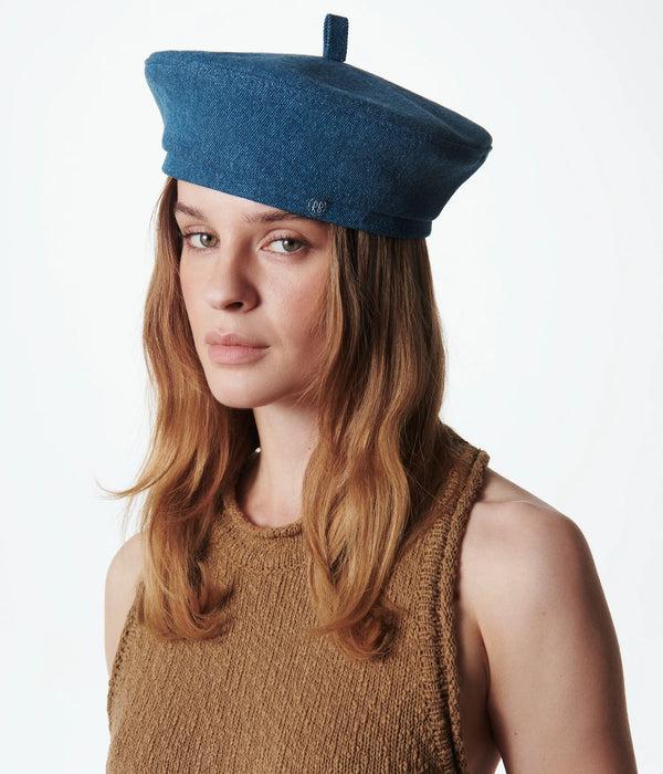 Ruslan Baginskiy Logo-embroidered Denim Beret • RB United States