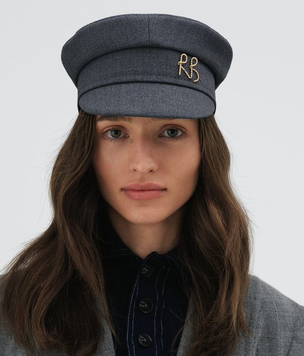 Ruslan Baginskiy Logo-plaque Cotton-Blend Baker Boy Cap • RB United States