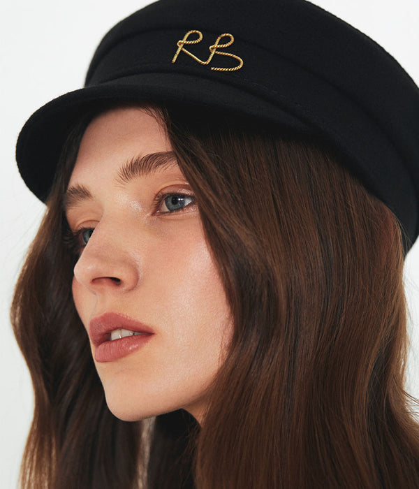 Ruslan Baginskiy Monogram-embellished Baker Boy Cap • RB United States