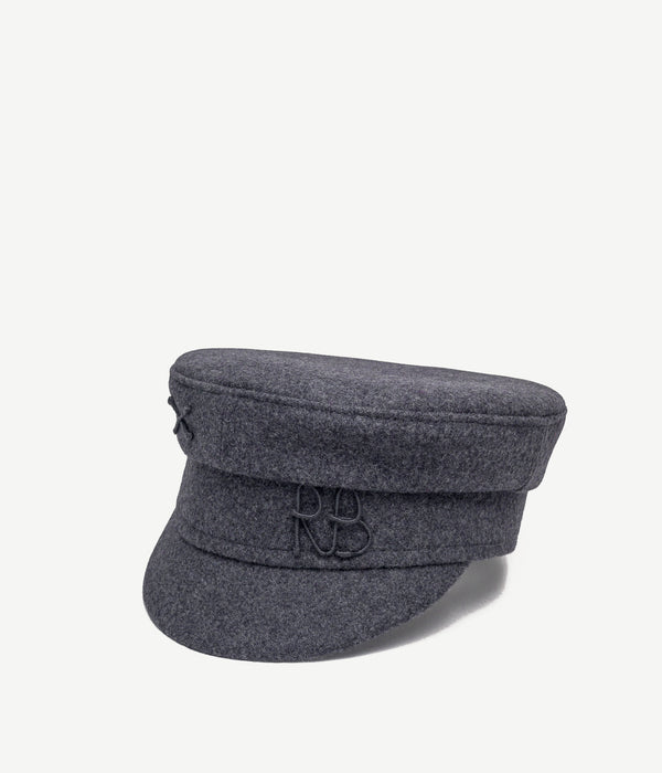 Ruslan Baginskiy Monogram Embellished Baker Boy Cap • RB United States