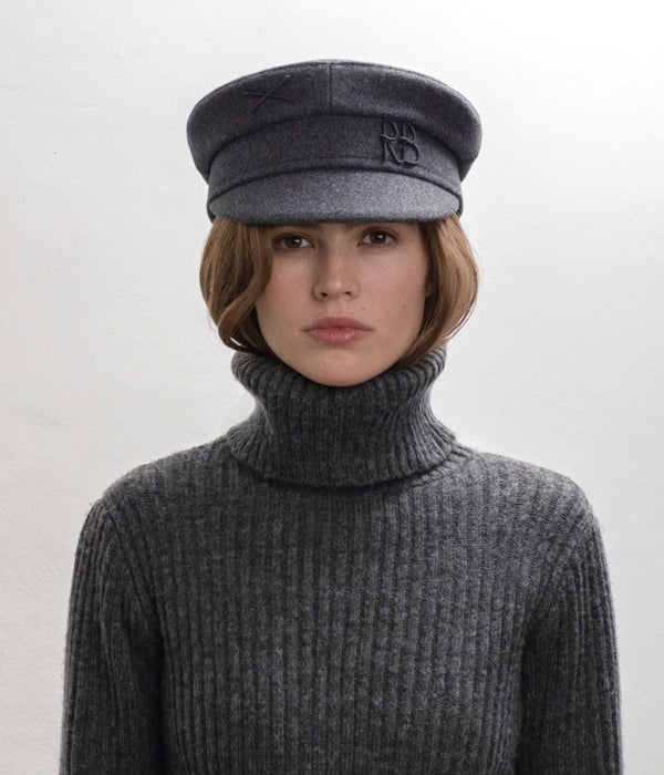 Ruslan Baginskiy Monogram Embellished Baker Boy Cap • RB United States