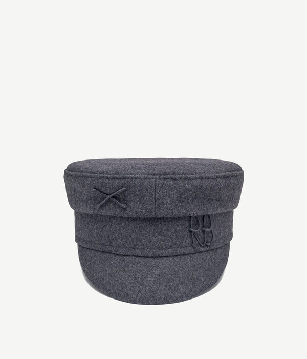 ruslan baginskiy Monogram Embellished Baker Boy Cap • RB United States