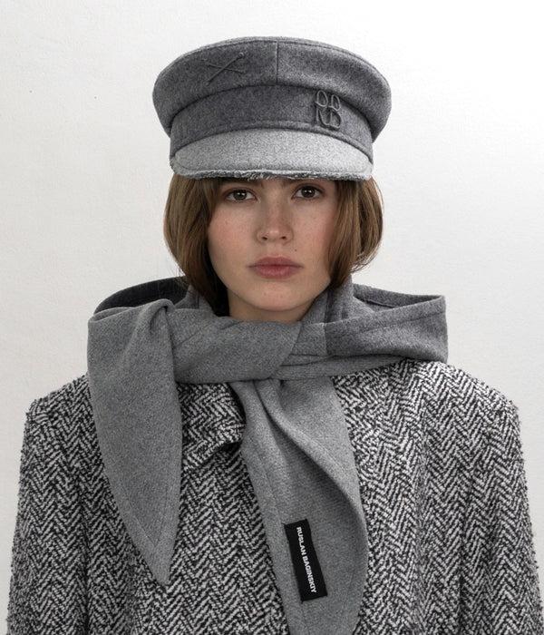 Ruslan Baginskiy Monogram Embellished Baker Boy Cap • RB United States