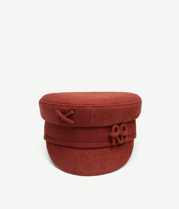 ruslan baginskiy Monogram-embellished Baker Boy Cap • RB United States